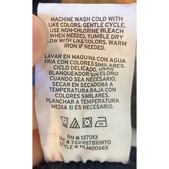 Woolrich Check Shawl Cardigan One Size Women’s Navy - Picture 4 of 7